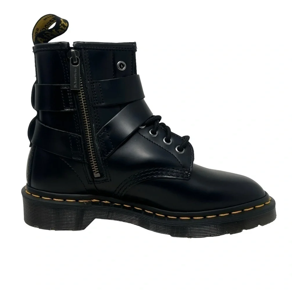 Dr. Martens Black Combat Boots - Picture 5 of 11